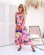 Vestido Midi con estampas